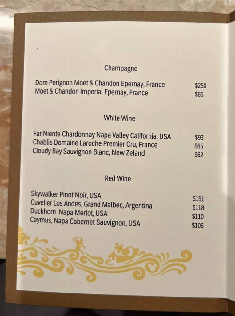 Wine List