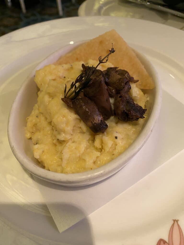 Creamy Cheese Polenta with Wild Mushrooms