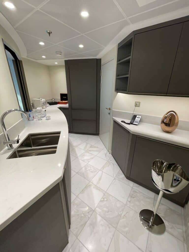 Kitchen Off the Dining Salon