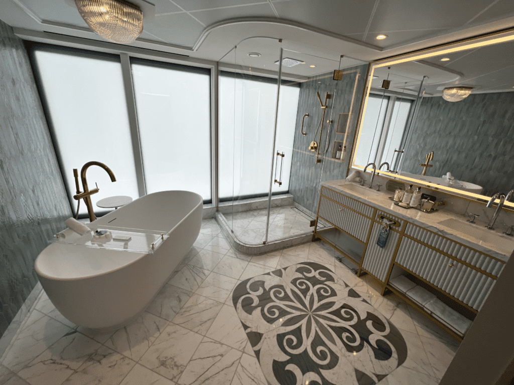 Second Floor Bathroom with Frosted Glass On