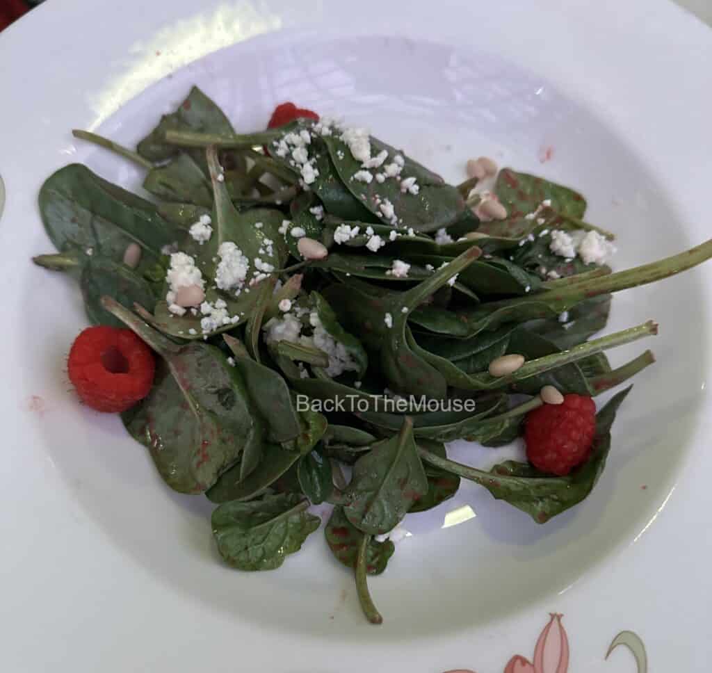 Spinach and Raspberry Salad